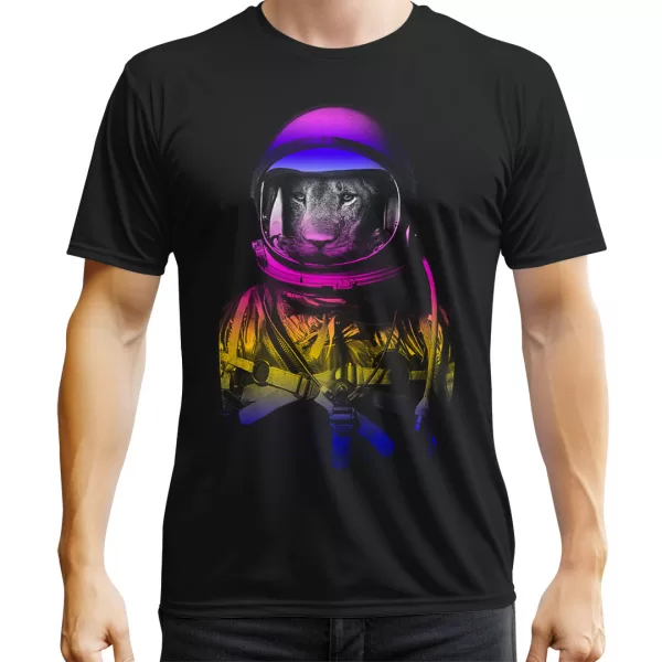 Camiseta Astronomia Leão Astronauta